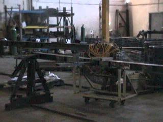 mig welders at pallet rack company